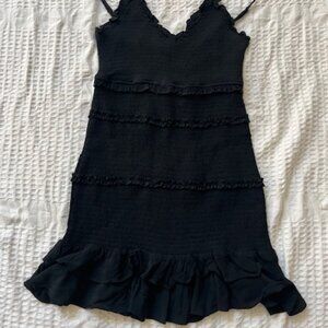 Olivaceous black spaghetti strap dress.  Size Large